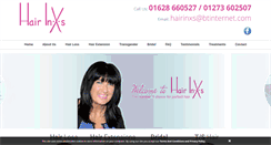 Desktop Screenshot of hairinxs.com